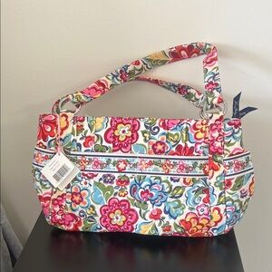 Vera Bradley Floral Quilted Tote in Pink Multi